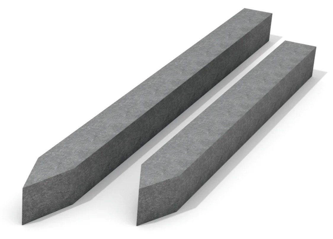 Kunststoffe Garten - Vierkantpfosten Grau