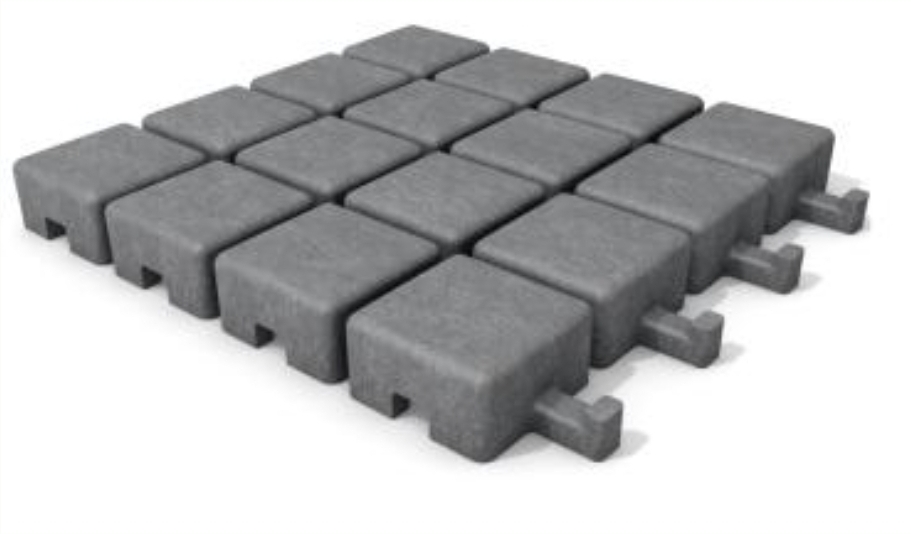 Kunststoffe Garten - Recycling Pflastersteine 