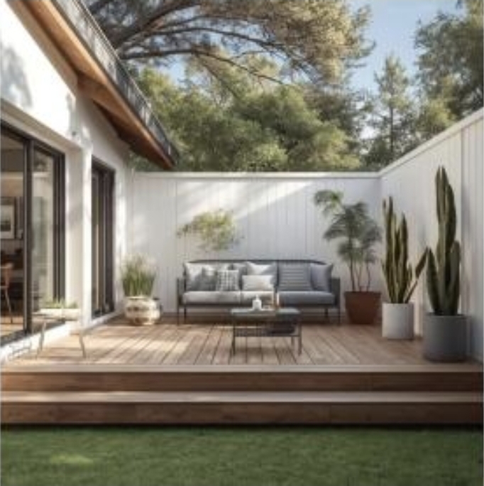 Kunststoffe Garten - Balkon im Braunton